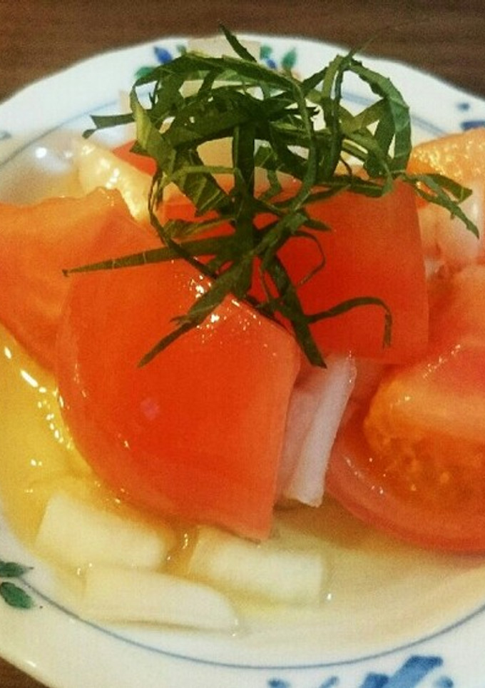 **トマトと玉ねぎのさっぱり酢の物**-レシピのメイン写真