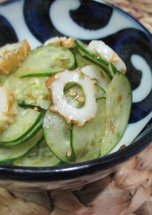きゅうり・竹輪の鰹ふりかけ和えサラダ-レシピのメイン写真