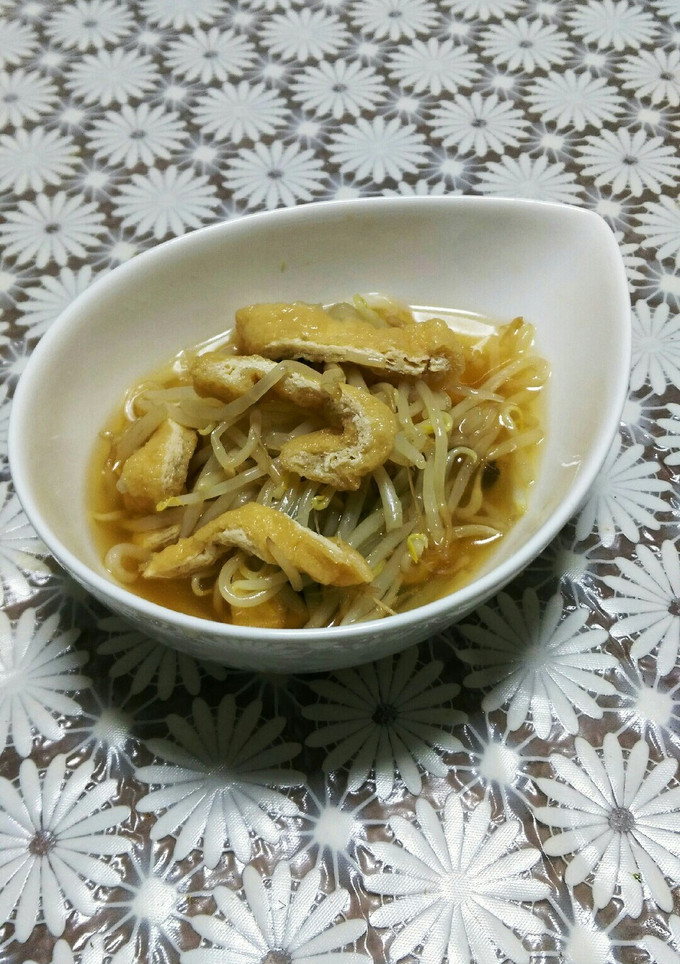 もやしと油揚げの炒めびたし-レシピのメイン写真