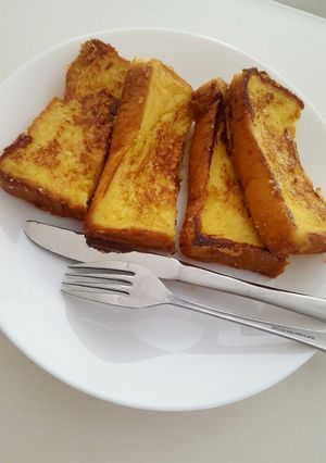牛乳なしの美味なフレンチトースト♡-レシピのメイン写真