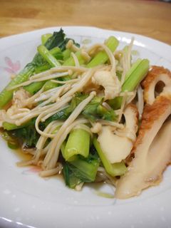 小松菜とちくわとえのきの煮浸し-レシピのメイン写真