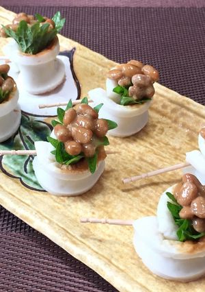ちくわの納豆しそ巻き!(^^)!-レシピのメイン写真
