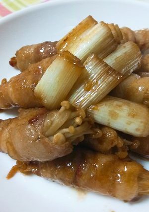 【龍愛】えのきの豚肉巻き照り焼き-レシピのメイン写真