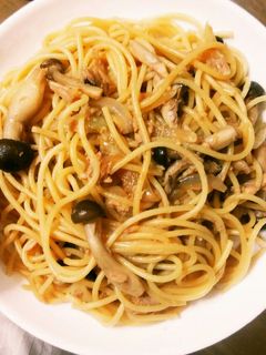 ツナときのこの簡単和風パスタ-レシピのメイン写真