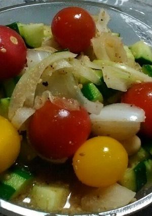 プチトマトゴロゴロさっぱり酢漬けサラダ-レシピのメイン写真