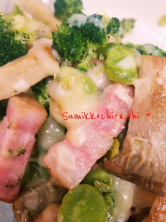 簡単☆エリンギとそら豆のバターチーズ☆-レシピのメイン写真