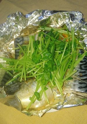 フライパンで塩サバのホイル焼き-レシピのメイン写真