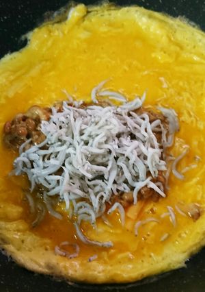 しらす納豆オムレツ-レシピのメイン写真
