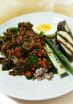 夏野菜たっぷりキーマカレー-レシピのメイン写真