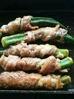 オクラの肉巻き-レシピのメイン写真