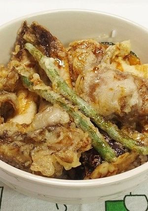 ビタミンDを摂る!いわしとキノコの天丼-レシピのメイン写真