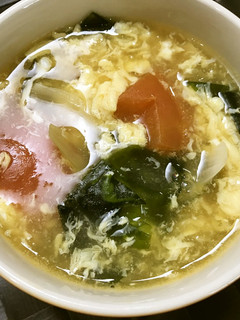 美人レシピ・トマトとわかめのかき玉スープ-レシピのメイン写真