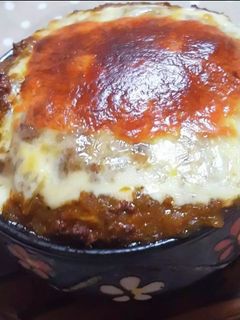 焼きカレーハンバーグ-レシピのメイン写真
