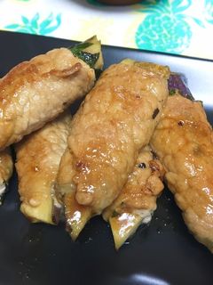 さっぱり♡なすと大葉の豚肉巻き-レシピのメイン写真
