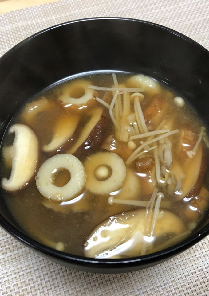 ちくわときのこのおみそ汁-レシピのメイン写真
