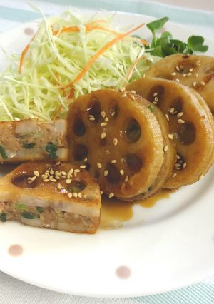 れんこんのはさみ焼き-レシピのメイン写真