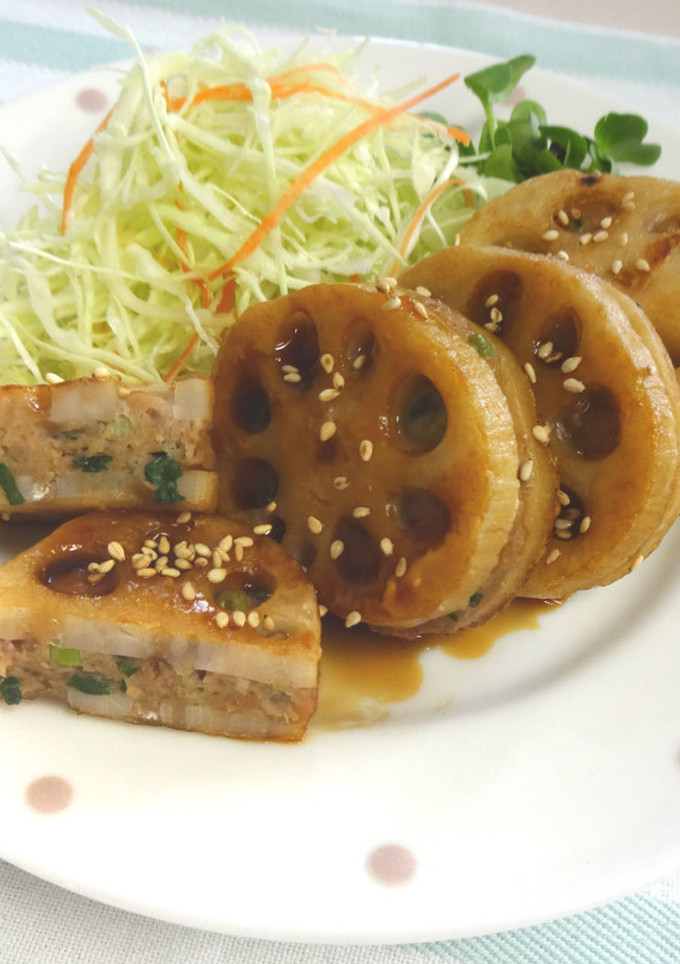れんこんのはさみ焼き-レシピのメイン写真