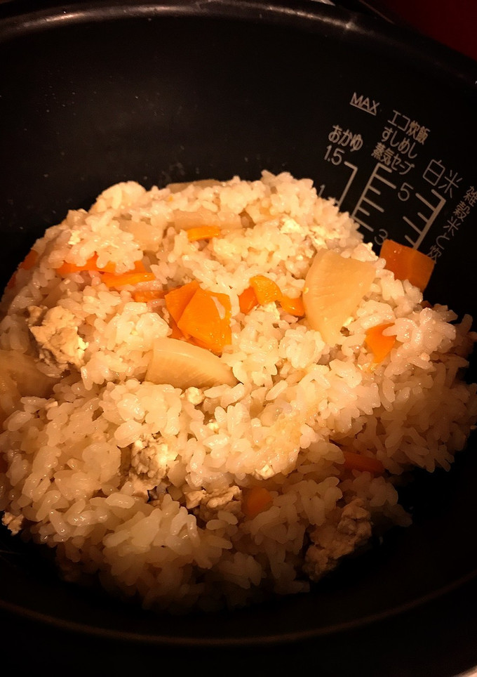 煮物リメイク　炊き込みごはん（けんちょう-レシピのメイン写真