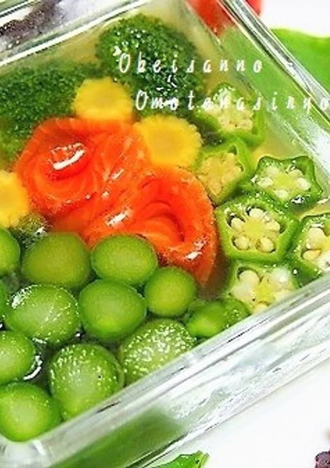 スモークサーモンと野菜のテリーヌ風-レシピのメイン写真