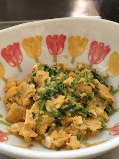 豆苗と卵の中華炒め-レシピのメイン写真