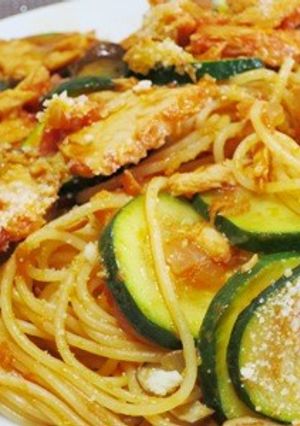 ツナとズッキーニのパスタ-レシピのメイン写真