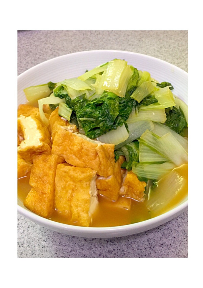 しろ菜 と厚揚げの煮物-レシピのメイン写真