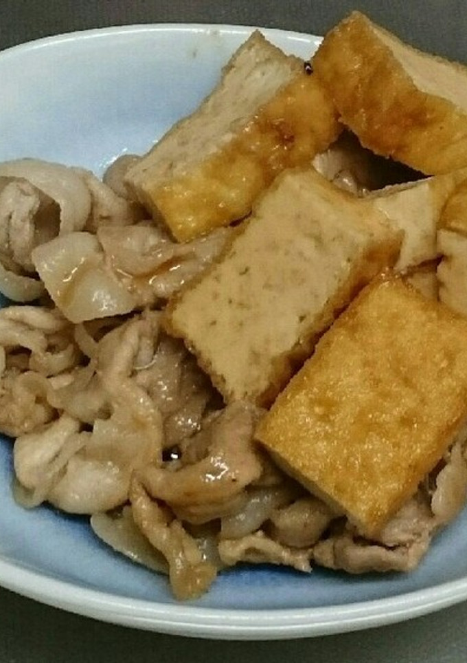 厚揚げと豚バラの煮物-レシピのメイン写真