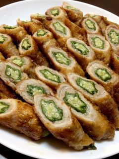 おくらの肉巻き〜生姜焼き仕立て〜-レシピのメイン写真