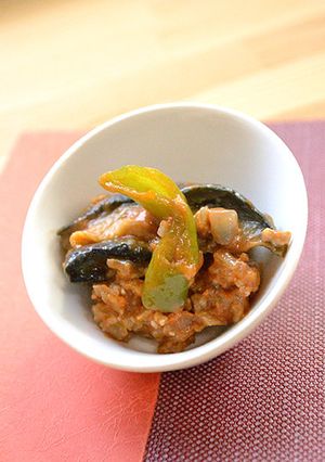 ちょっと一工夫の麻婆茄子甘唐入り-レシピのメイン写真