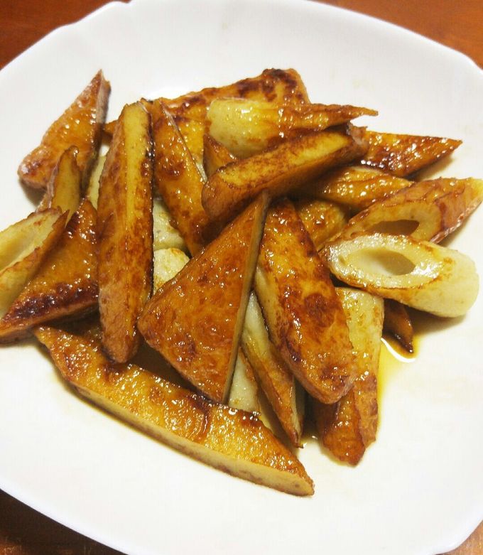 ☆ちくわとさつま揚げの甘辛焼き☆ by はっぴーはっぴーママ