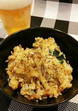 フライパンde!キノコとチーズビビンバ♪-レシピのメイン写真