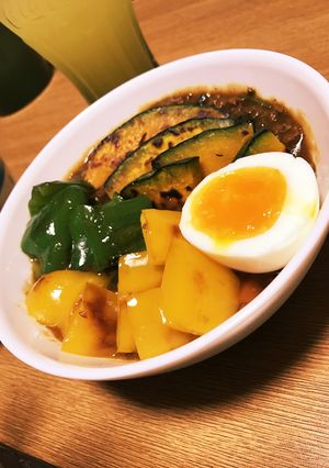 グリル野菜とほうれん草のキーマカレー-レシピのメイン写真
