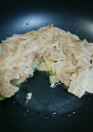 ジャガイモの豚肉のせほったらかし焼き-レシピのメイン写真