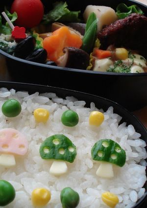 きのこ(キャラ弁お絵かきパーツ)-レシピのメイン写真