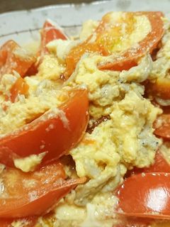 トマトとしらすの卵とじ-レシピのメイン写真