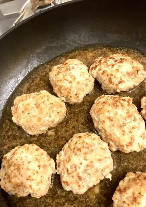 離乳食 麺つゆで簡単 煮込みハンバーグ-レシピのメイン写真