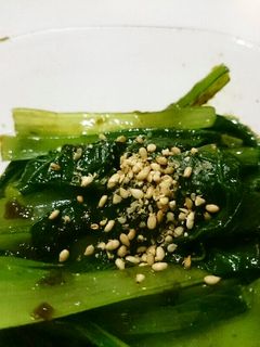 小松菜ののり和え:お弁当野菜おかず-レシピのメイン写真
