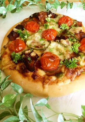 発酵1分！時短パン★カリカリベーコンピザ-レシピのメイン写真
