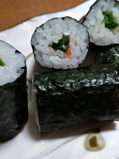 万能ねぎの細巻き(梅肉/わさび)-レシピのメイン写真