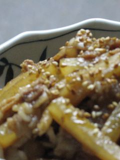 簡単!!大根と豚バラ肉の甘辛炒め-レシピのメイン写真