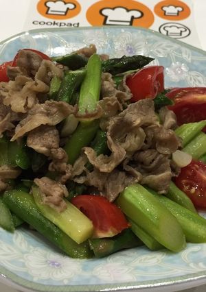 牛肉アスパラ炒め-レシピのメイン写真