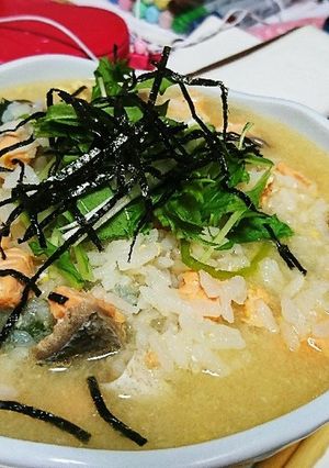 鮭の雑炊-レシピのメイン写真