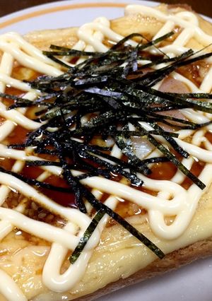 焼肉目玉焼きトースト-レシピのメイン写真