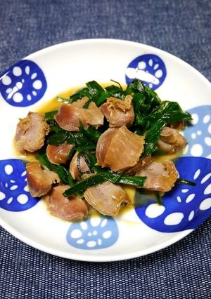 簡単！砂肝とニラのレバニラ風味炒め-レシピのメイン写真