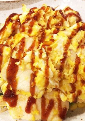 鶏胸肉で簡単&安上がり☆とん平焼き風-レシピのメイン写真