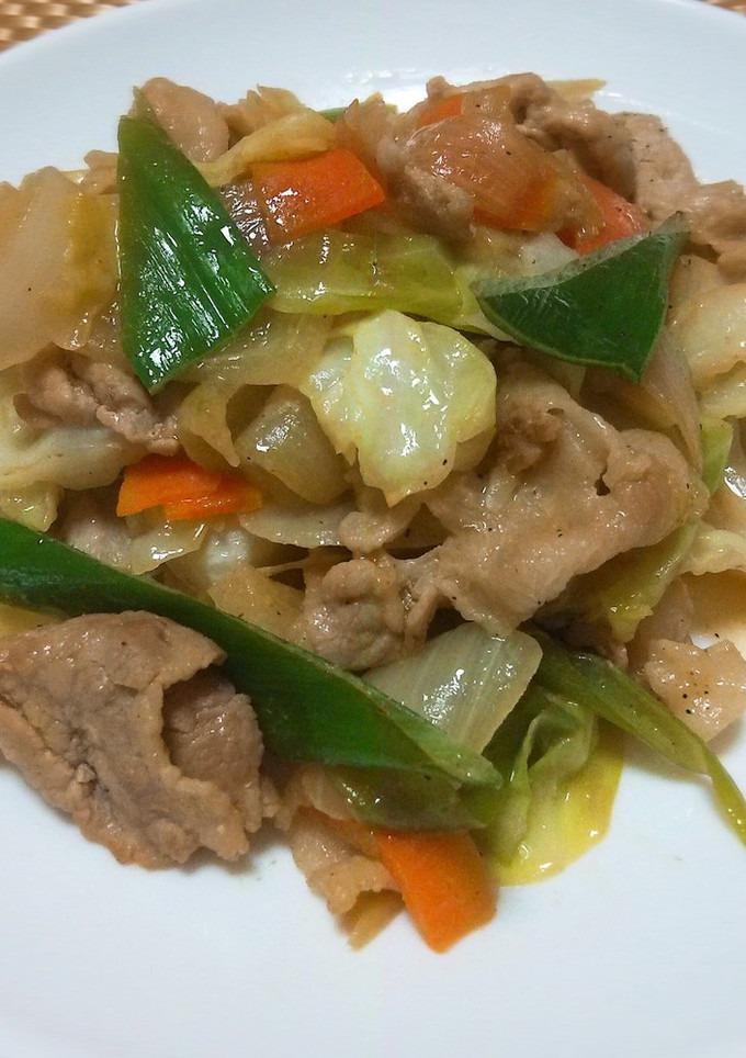 【龍愛】豚肉と野菜のマヨポン炒め-レシピのメイン写真