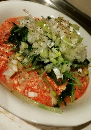 ☆早旨！トマト風味くずし豆腐うどん-レシピのメイン写真