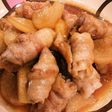 豚バラ巻き巻きしたんと大根たいたん
