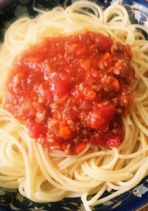 懐かしの味！ミートソーススパゲティ-レシピのメイン写真