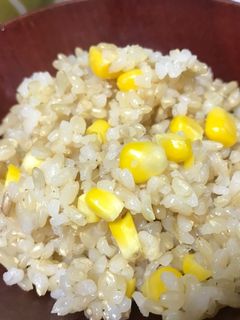 とうもろこし玄米ごはん-レシピのメイン写真